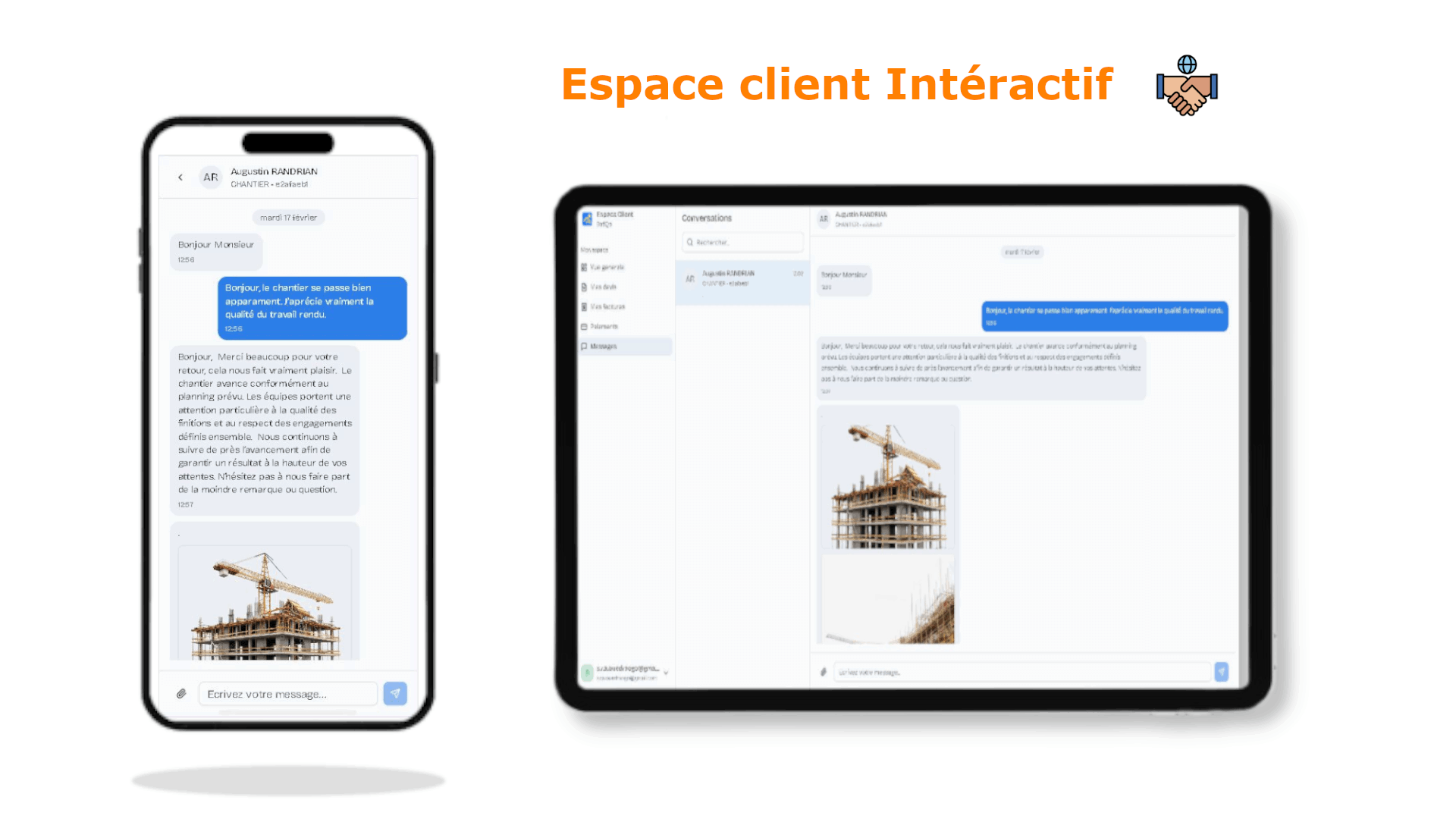 Espace client & messagerie