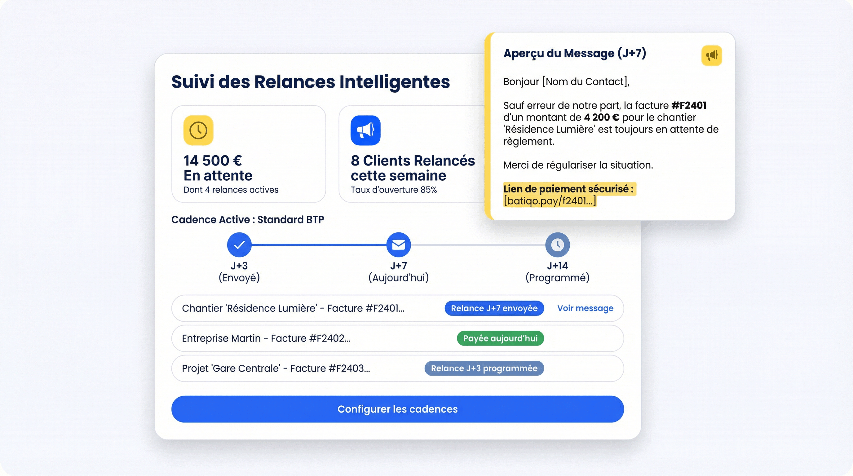 Relances automatiques