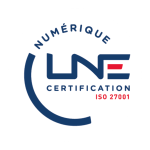Logo de certification ISO 27001 délivrée par le LNE