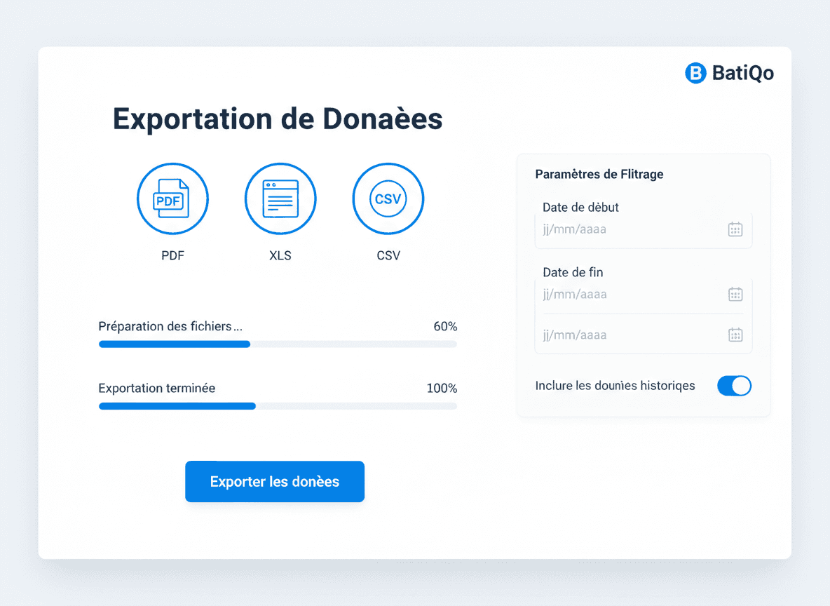 Export comptable