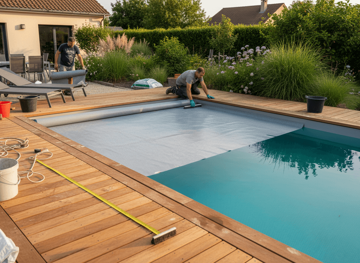 pisciniste utilisant Batimi