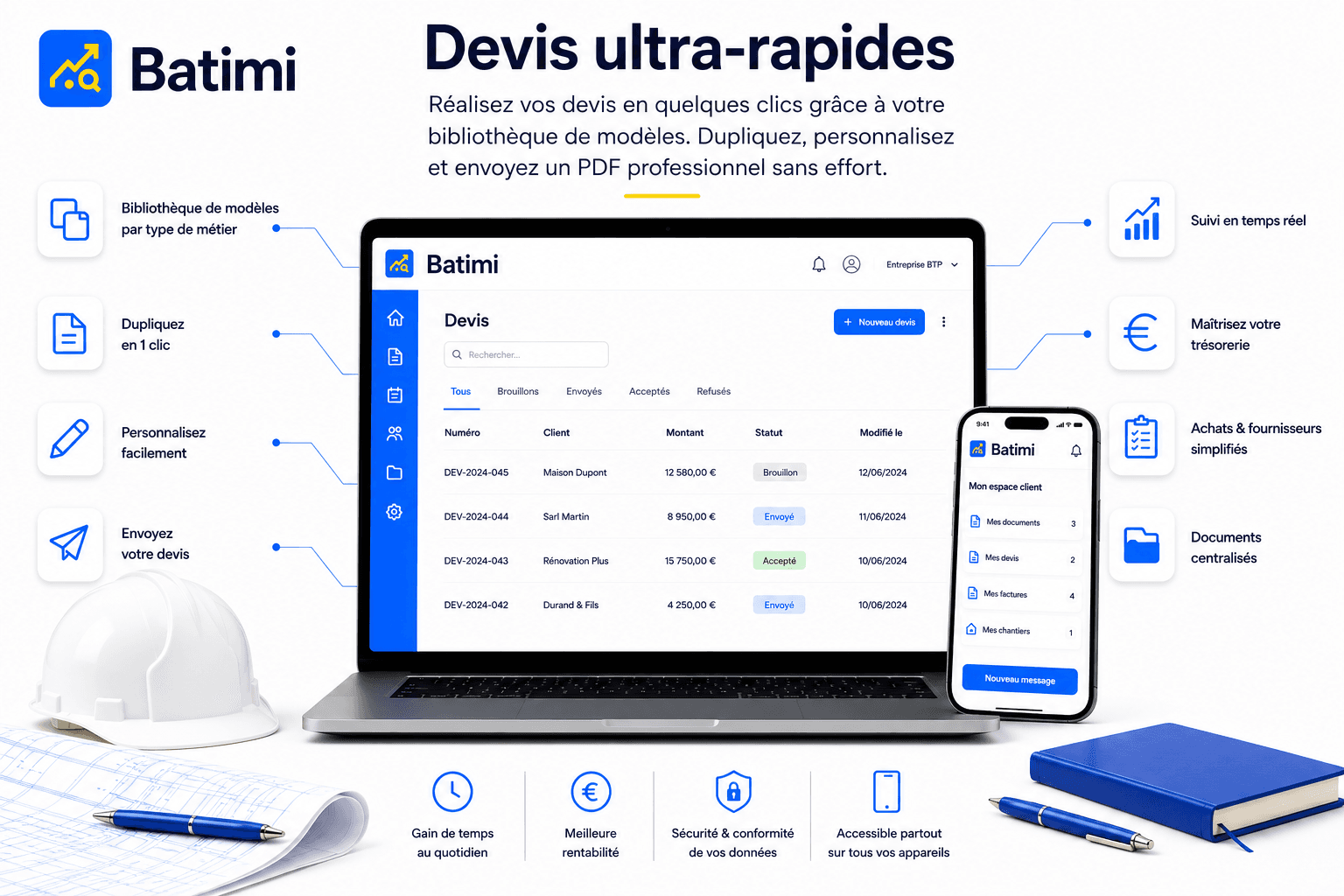 Aperçu Batimi : Créez vos documents sans perdre de temps