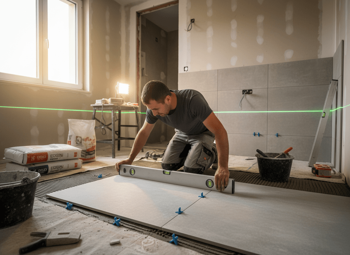 carreleur utilisant Batimi